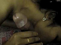 Desi GF Priya sucking BF Dick