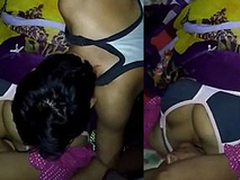 Indian get hitched Boob pressing and pussy Licking and oral-job